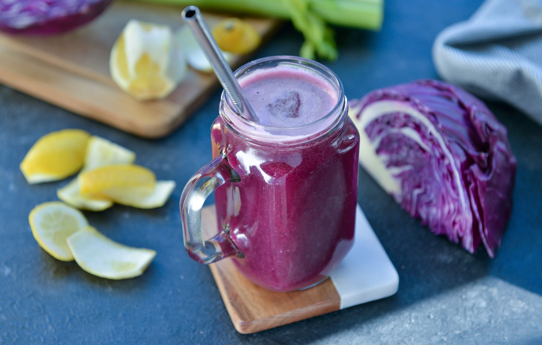 Purple Vegetable Juice Nourishing Meals